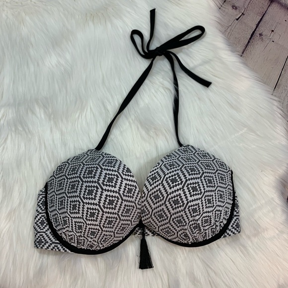 NWOT Shade & Shore Push-up Padded Halter Style 34D - Picture 3 of 11